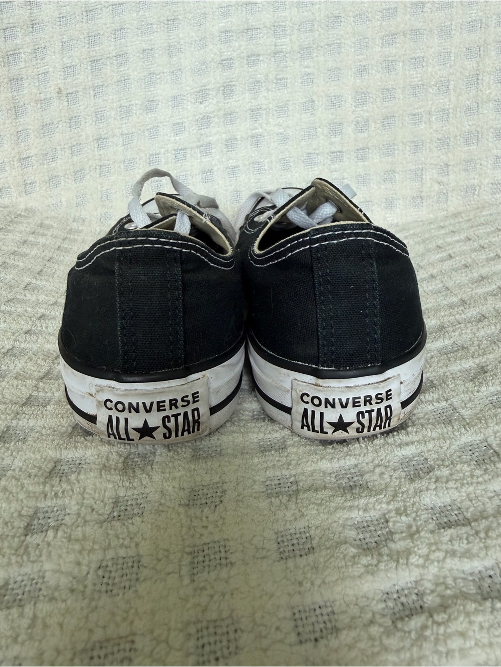 Converse Black & White Low-Top All Star Canvas Sneakers - Picture 4 of 7